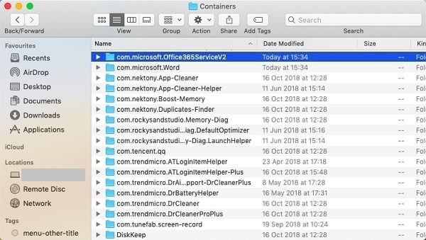 remove font collection from office for mac